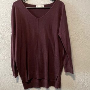 Maroon Leela & Lavender long sleeve shirt